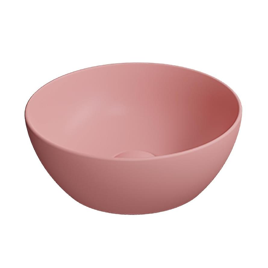 Плитка GSI Pura Раковина накладная PURA круглая 320x320x120 мм розовый матовый  поверхность матовая