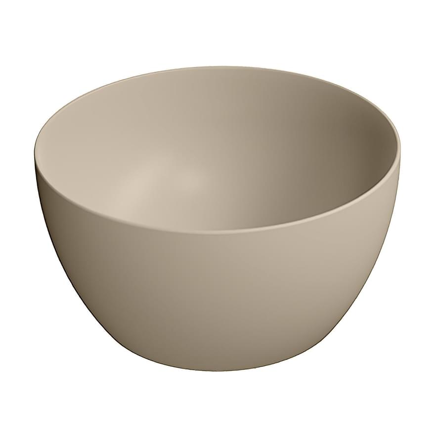 Плитка GSI Pura Раковина накладная PURA круглая 420x420x220 мм бежевый матовый  поверхность матовая