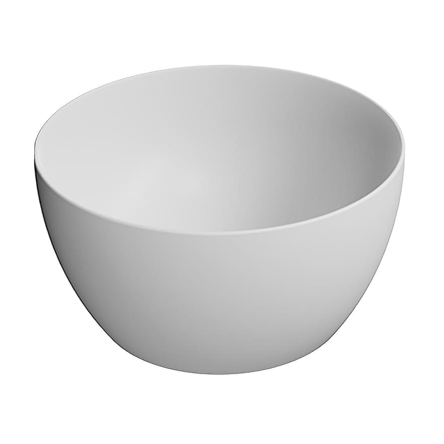 Плитка GSI Pura Раковина накладная PURA круглая 420x420x220 мм белый матовый  поверхность матовая