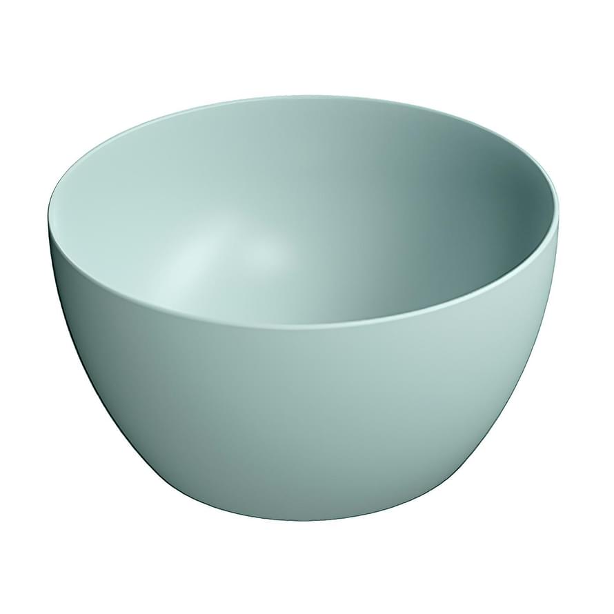 Плитка GSI Pura Раковина накладная PURA круглая 420x420x220 мм голубой матовый  поверхность матовая