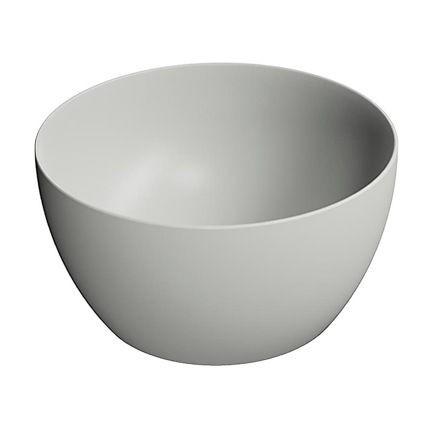 Плитка GSI Pura Раковина накладная PURA круглая 420x420x220 мм серый матовый  поверхность матовая