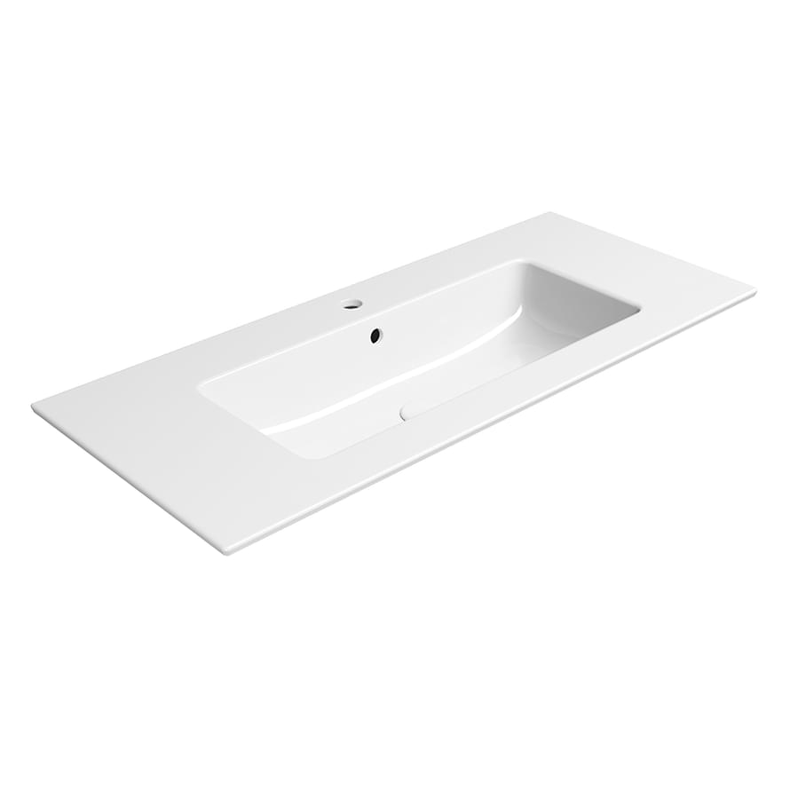 Плитка GSI Pura Раковина подвесная/встраиваемая PURA 1026x460x175 мм белый  поверхность глянец