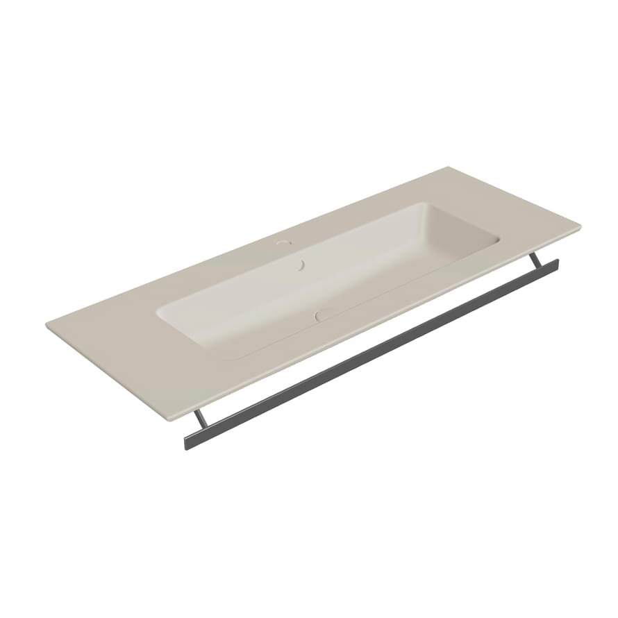 Плитка GSI Pura Раковина подвесная/встраиваемая PURA 1226x460x175 мм бежевый матовый  поверхность матовая