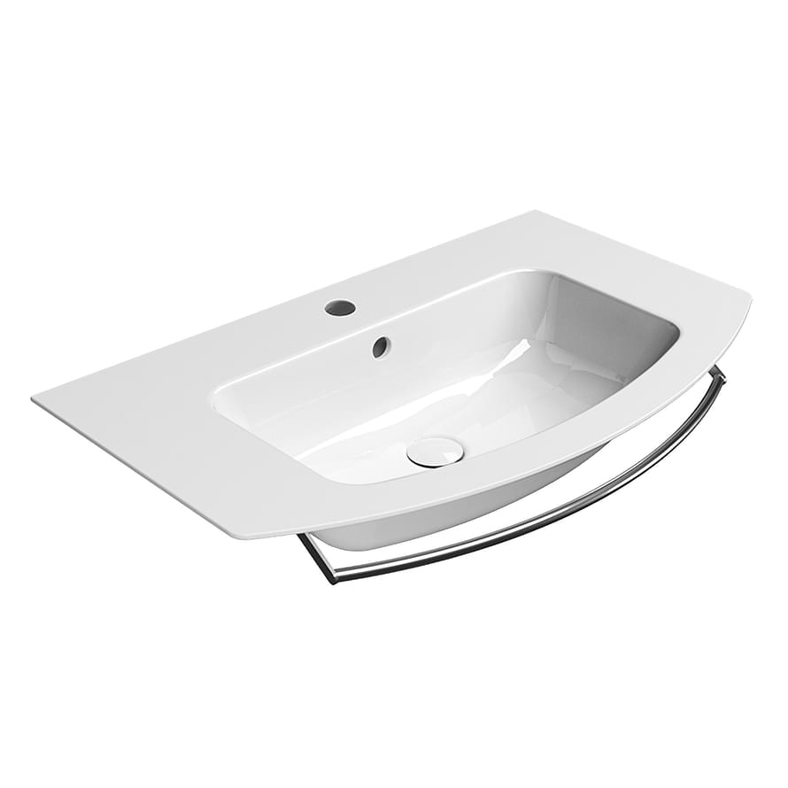 Плитка GSI Pura Раковина подвесная/встраиваемая PURA 820x490x175 мм белый  поверхность глянец