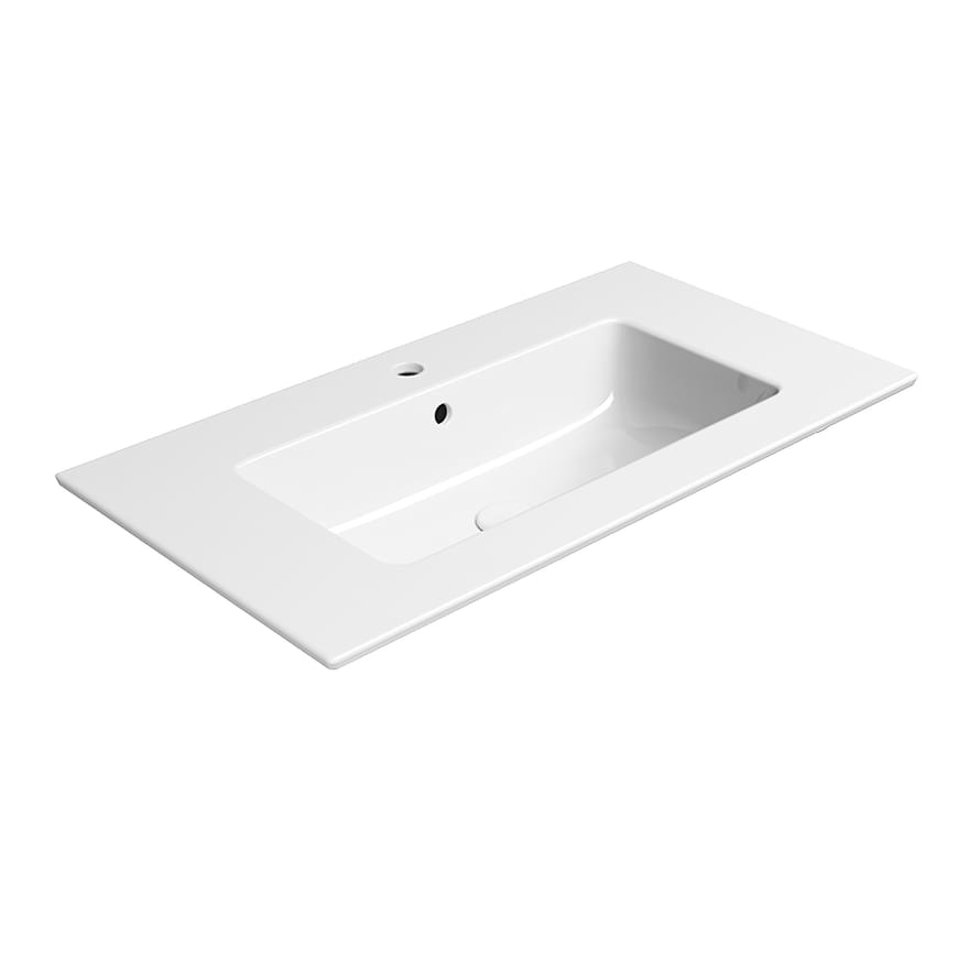 Плитка GSI Pura Раковина подвесная/встраиваемая PURA 826x460x175 мм белый  поверхность глянец