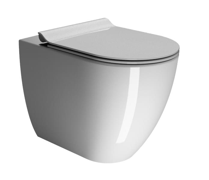 Плитка GSI Pura Унитаз PURA Swirlflush приставной без сиденья с креплением белый  поверхность глянец