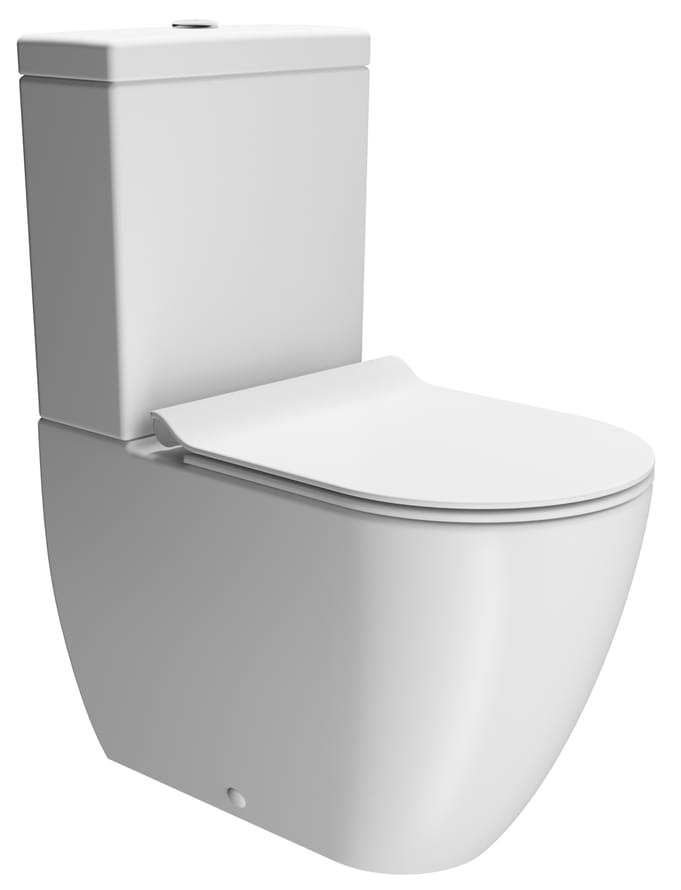 Плитка GSI Pura Унитаз напольный PURA Swirlflush без бачка без сиденья с креплением белый матовый  поверхность матовая