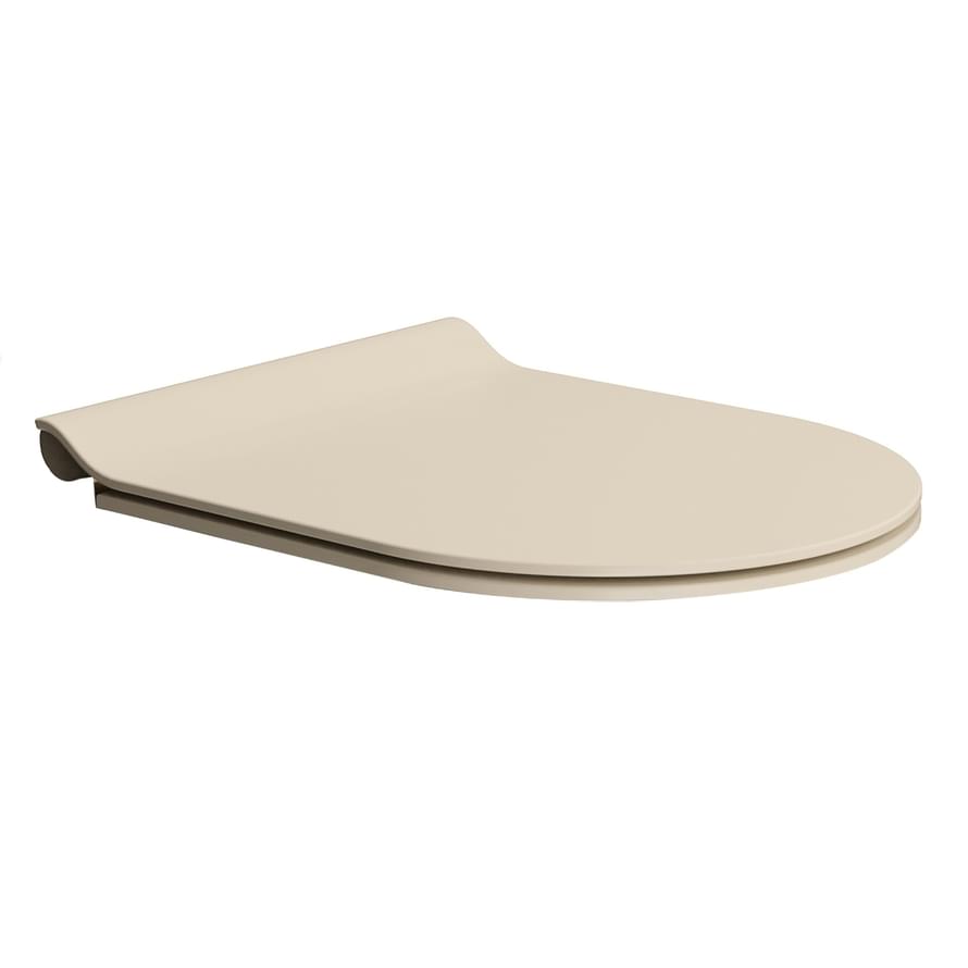Плитка GSI Spares Сиденье для унитаза SPARES с крышкой Soft Close бежевый матовый  поверхность матовая
