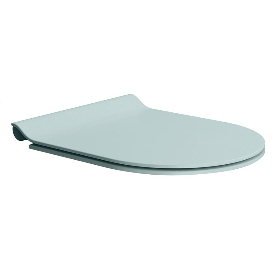 Плитка GSI Spares Сиденье для унитаза SPARES с крышкой Soft Close голубой матовый  поверхность матовая