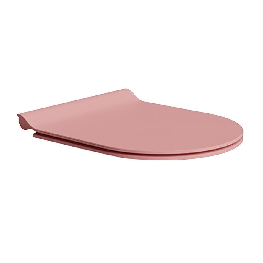 Плитка GSI Spares Сиденье для унитаза SPARES с крышкой Soft Close розовый матовый  поверхность матовая