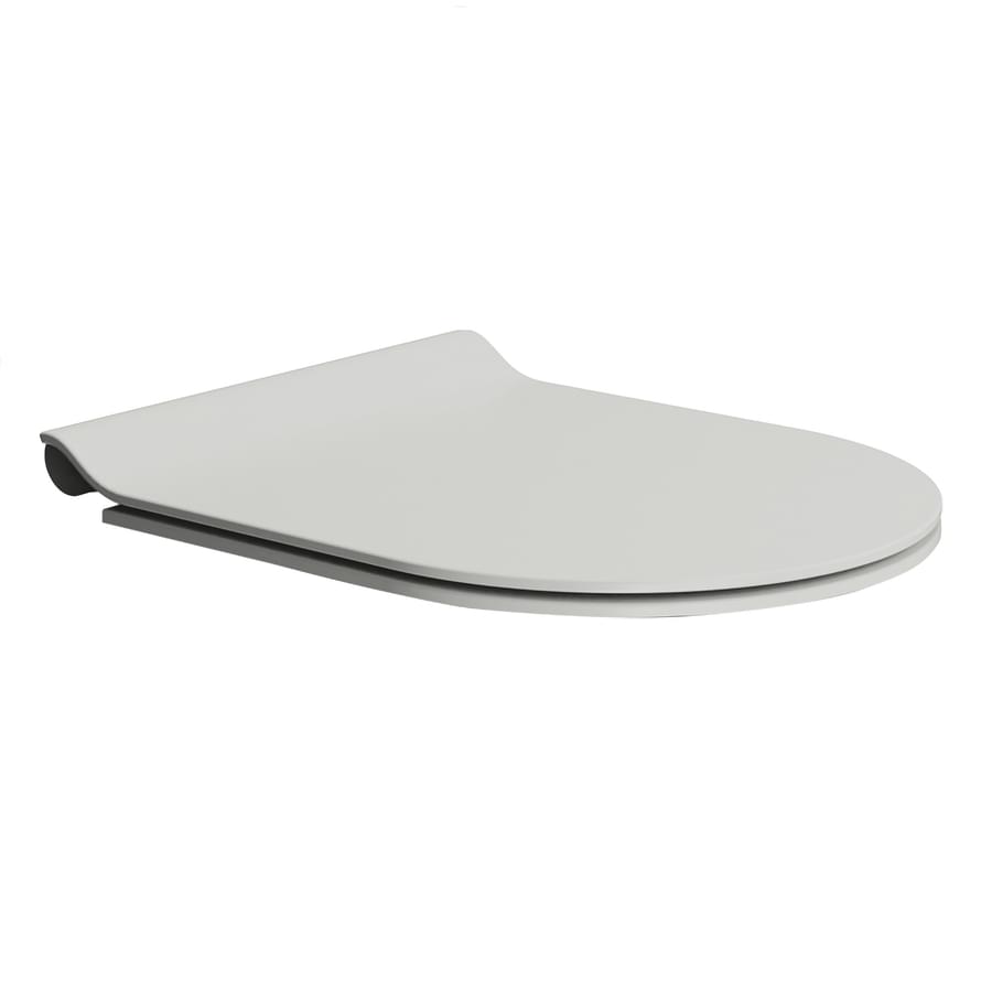 Плитка GSI Spares Сиденье для унитаза SPARES с крышкой Soft Close серый матовый  поверхность матовая