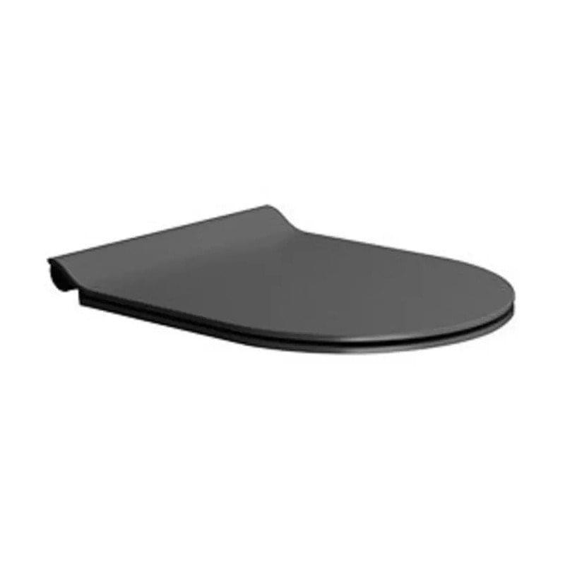 Плитка GSI Spares Сиденье для унитаза SPARES с крышкой Soft Close черный матовый  поверхность матовая