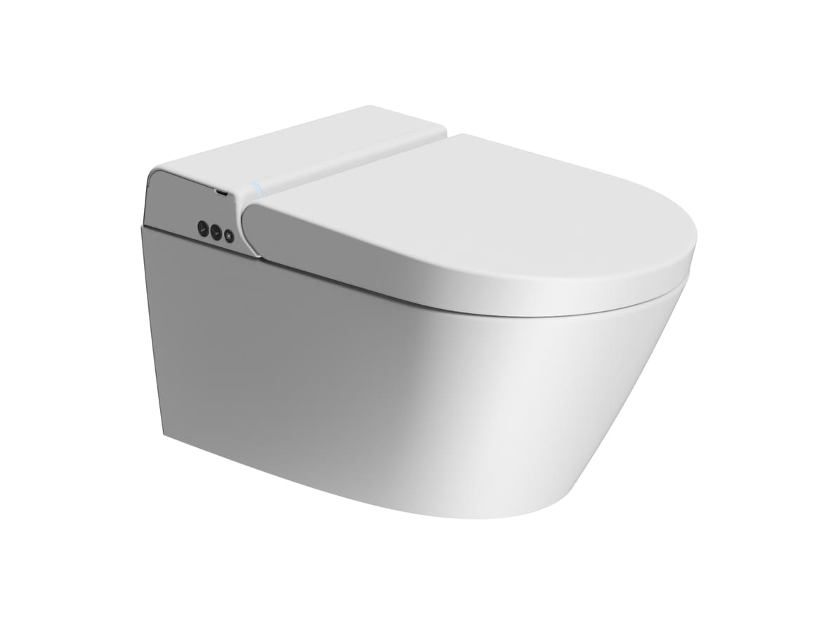 Плитка GSI WClean Унитаз подвесной WClean Swirlflush с модулем электронного биде белый матовый  поверхность матовая