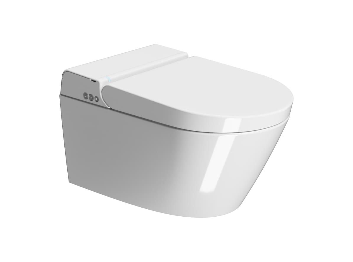 Плитка GSI WClean Унитаз подвесной WClean Swirlflush с модулем электронного биде белый  поверхность глянец