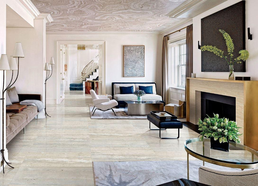 керамогранит фабрики Gani коллекция Silver Grey Travertino