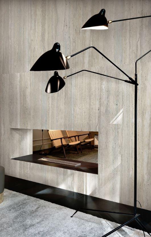 керамогранит фабрики Gani коллекция Silver Grey Travertino