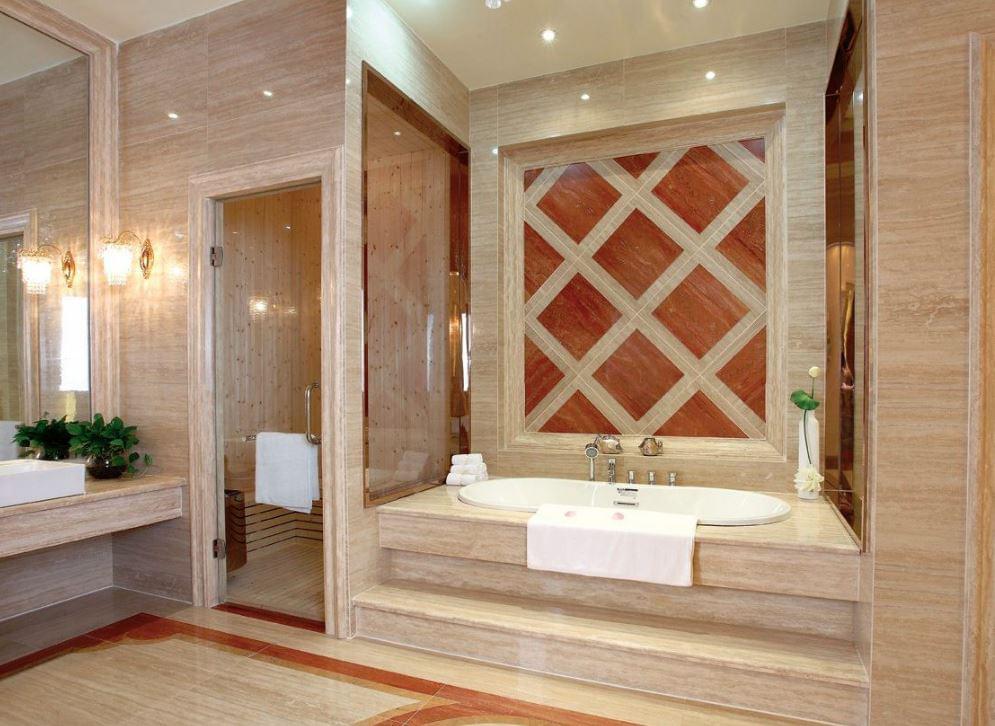 керамогранит фабрики Gani коллекция Travertino Persiano Rosso