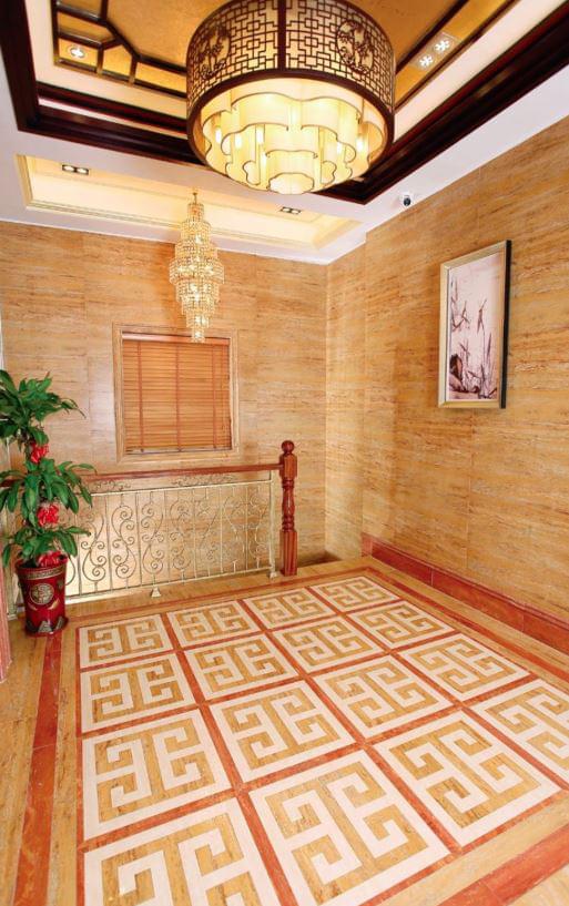 керамогранит фабрики Gani коллекция Travertino Persiano Rosso