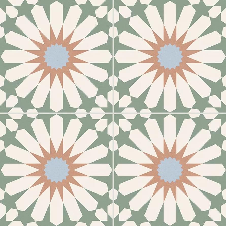 Плитка Gayafores Soleil Mint 33.2x33.2 см, поверхность матовая