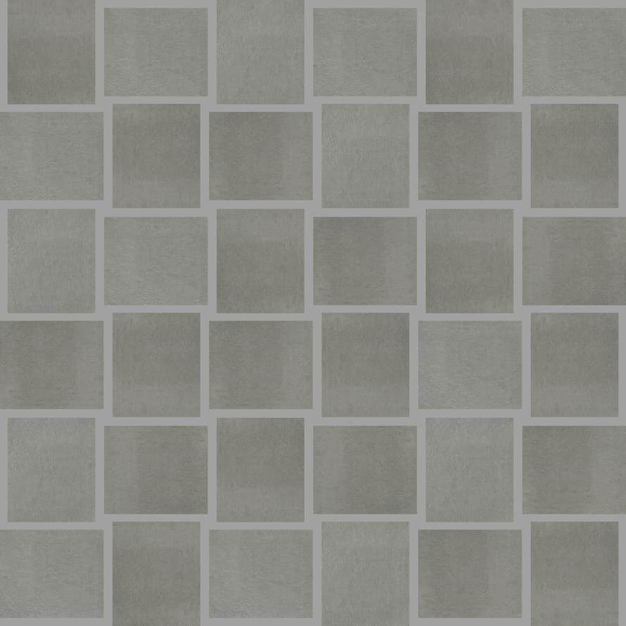 Gigacer Concrete Grey Mosaic Action 4.8 Mm 30x30