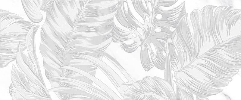 Global Tile Anima Белый Панно из 3 шт 25x60