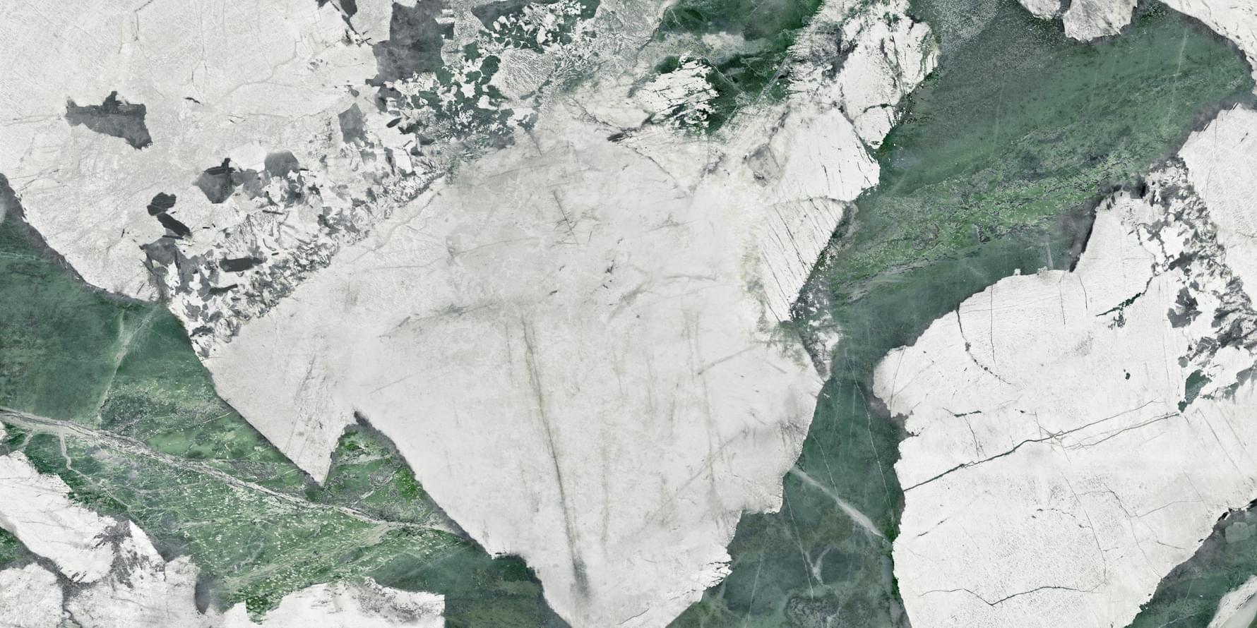 Плитка Global Tile Esmeralda Зеленый 60x120 см, поверхность полуполированная