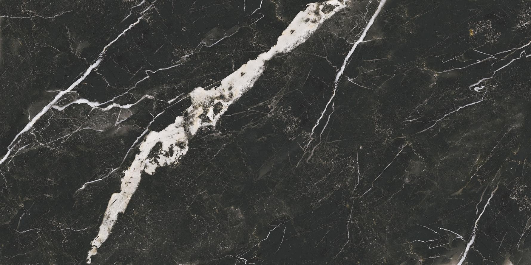 Плитка Global Tile Flame Черный 60x120 см, поверхность полуполированная