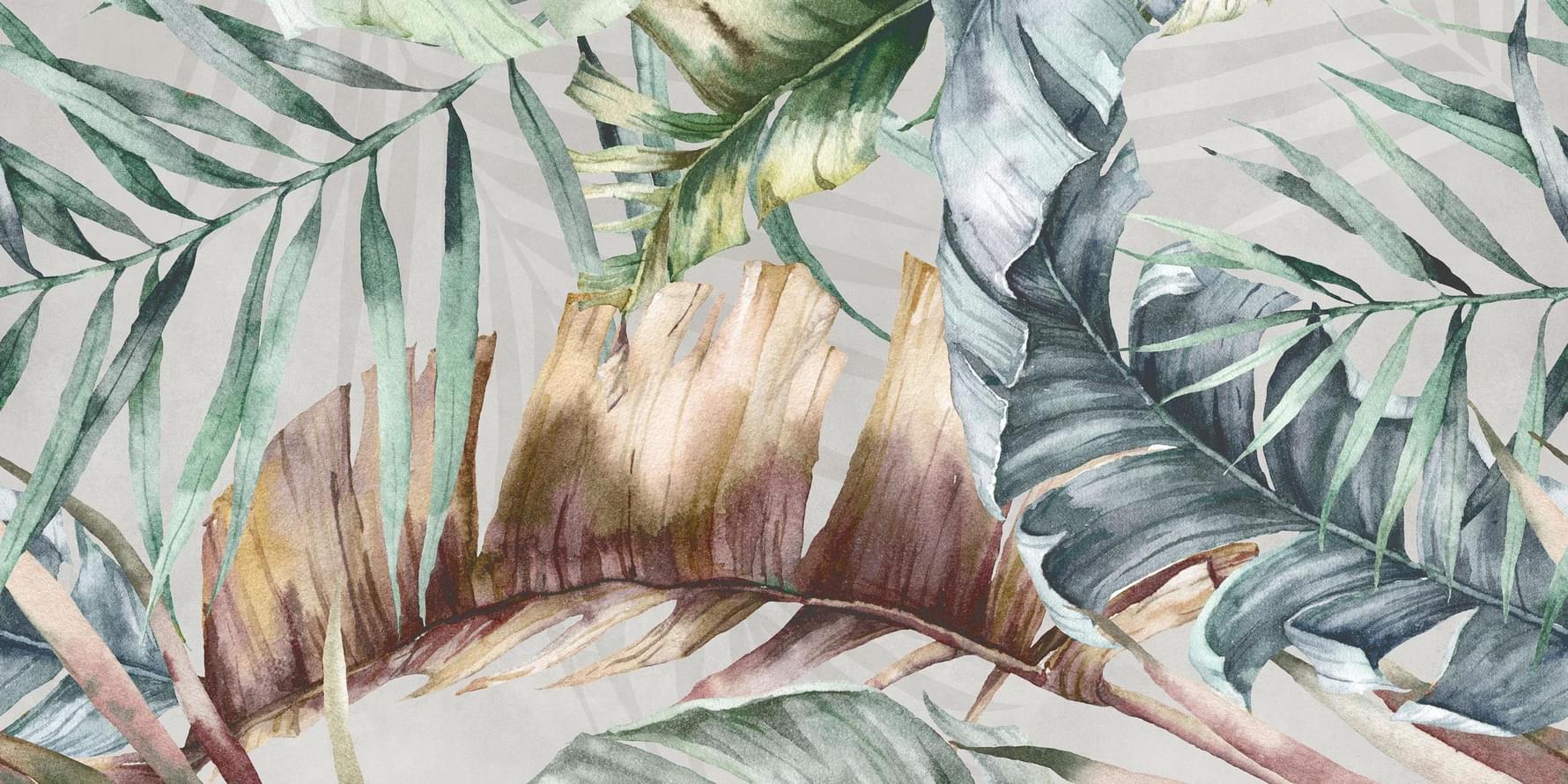 Плитка Global Tile Infinium Серый Панно А 60x120 см, поверхность матовая