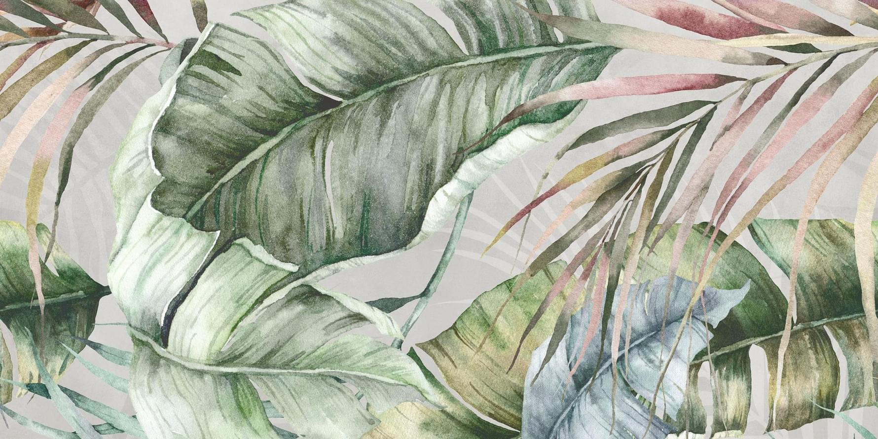 Плитка Global Tile Infinium Серый Панно В 60x120 см, поверхность матовая