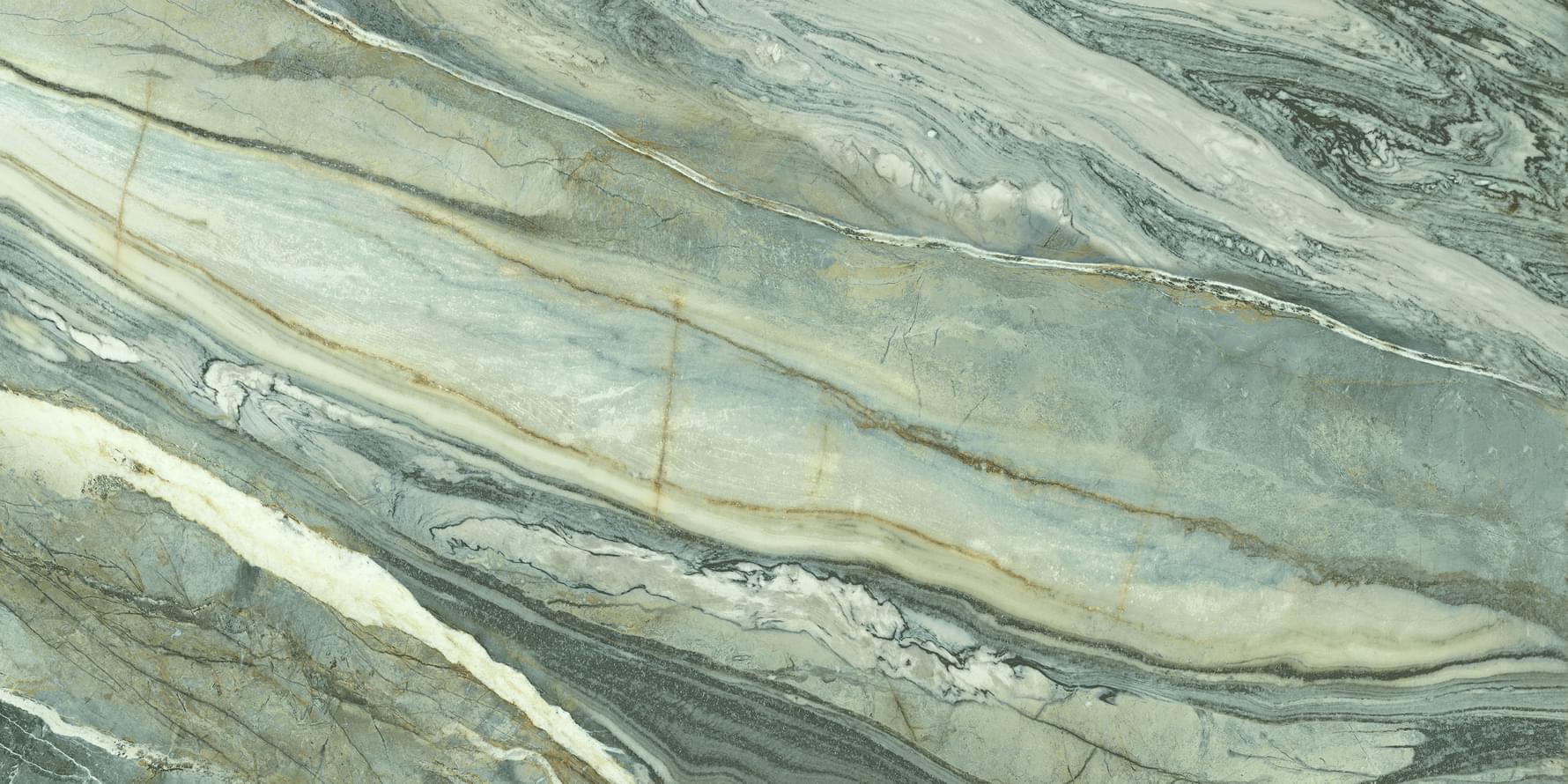 Плитка Global Tile Shanti Зеленый 60x120 см, поверхность полуполированная