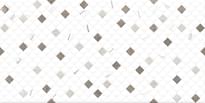 Плитка Global Tile Siluet Белый Мозаика 25x50 см, поверхность глянец