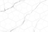 Плитка Global Tile Vega Белый Геометрия 27x40 см, поверхность глянец