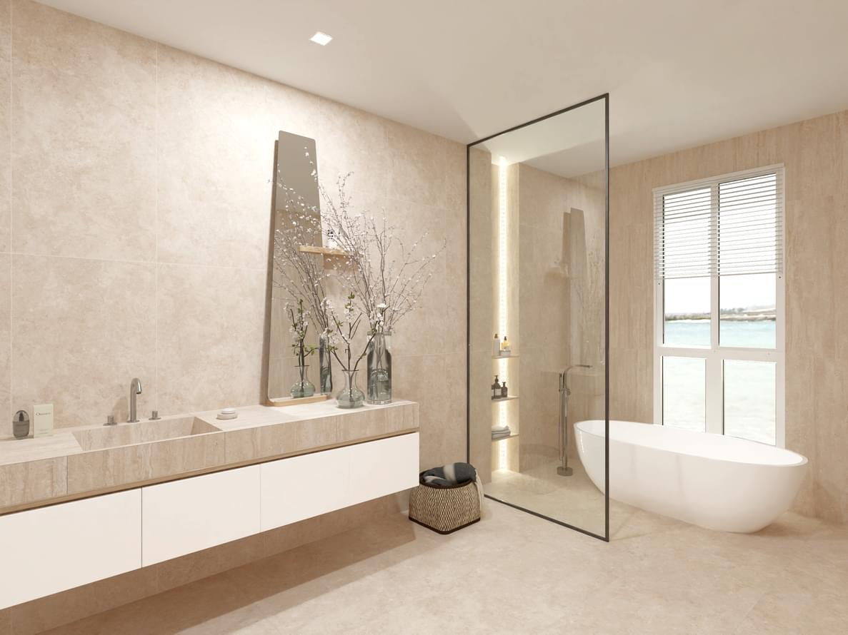 керамогранит фабрики Global Tile коллекция Травертин