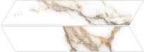 Плитка Goetan Chevron Marmore Calacatta Gold 8x40 см, поверхность матовая