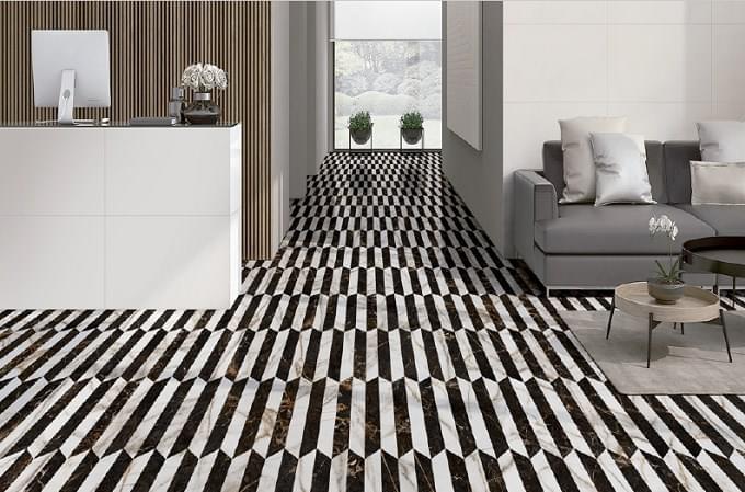 керамогранит фабрики Goetan коллекция Chevron Marmore
