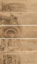 Плитка Grasaro Italian Wood Медовый Декор 10 мм 20x60 см, поверхность матовая, рельефная
