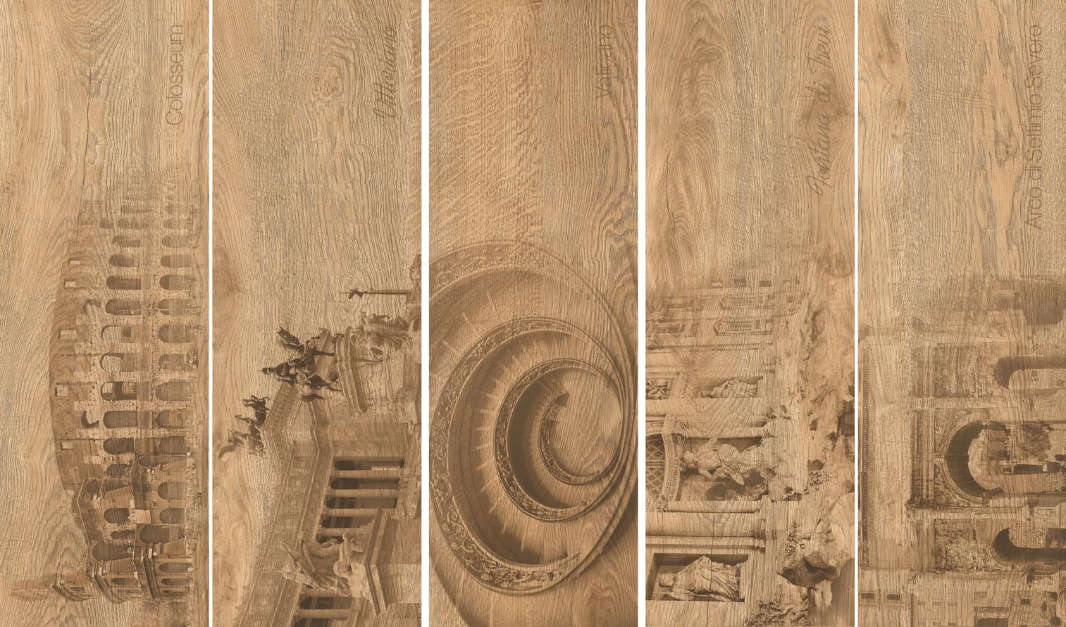 Grasaro Italian Wood Медовый Декор 20x60