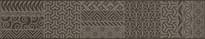 Плитка Grasaro Linen Черный 7x40 см, поверхность матовая