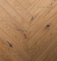 Паркетная доска Greenline Extra Дуб Концепт Английская Ёлка Рустик 12.7x52 см, поверхность УФ-масло