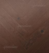 Паркетная доска Greenline Extra Дуб Магнет Английская Ёлка Рустик 10x62 см, поверхность УФ-масло