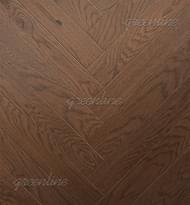 Паркетная доска Greenline Extra Дуб Триумф Английская Ёлка Рустик 12.7x52 см, поверхность УФ-масло