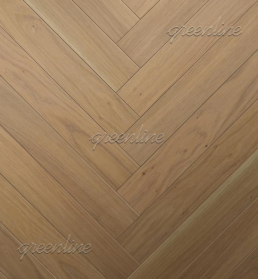 Паркетная доска Greenline Next Дуб Бенефит Английская Ёлка Классик 12.7x60 см, поверхность УФ-масло