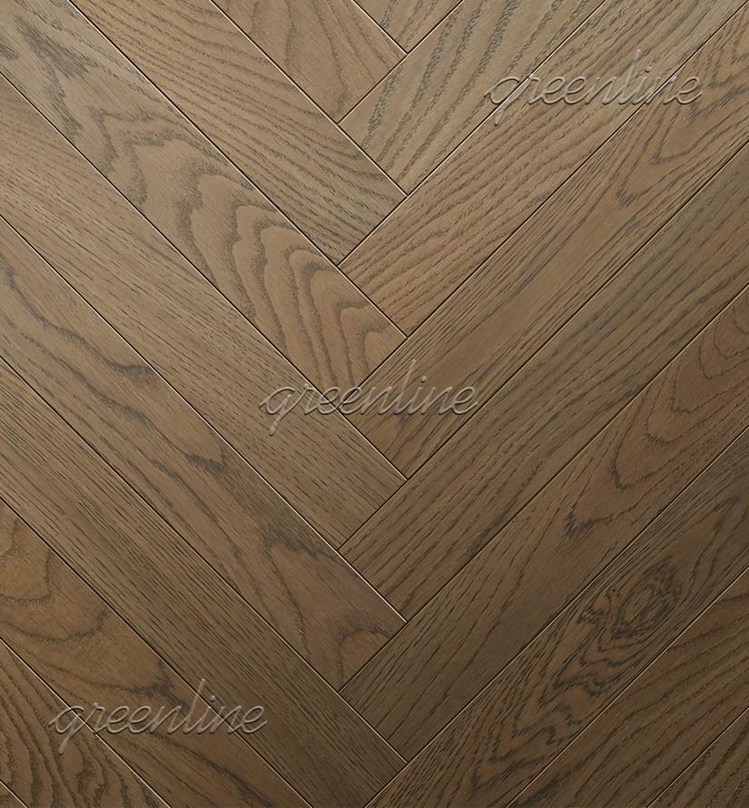 Паркетная доска Greenline Next Дуб Легенд Английская Ёлка Классик 12.7x51 см, поверхность УФ-масло