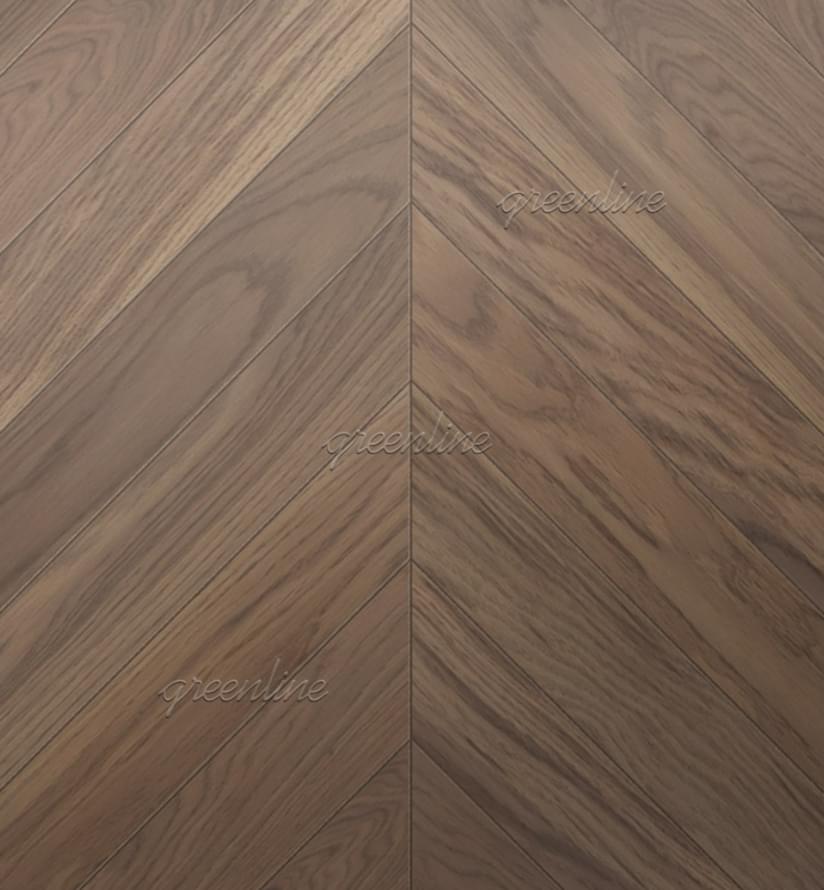 Паркетная доска Greenline Ultima Дуб Вортекс Французская Елка Классик 11x59 см, поверхность матовый лак