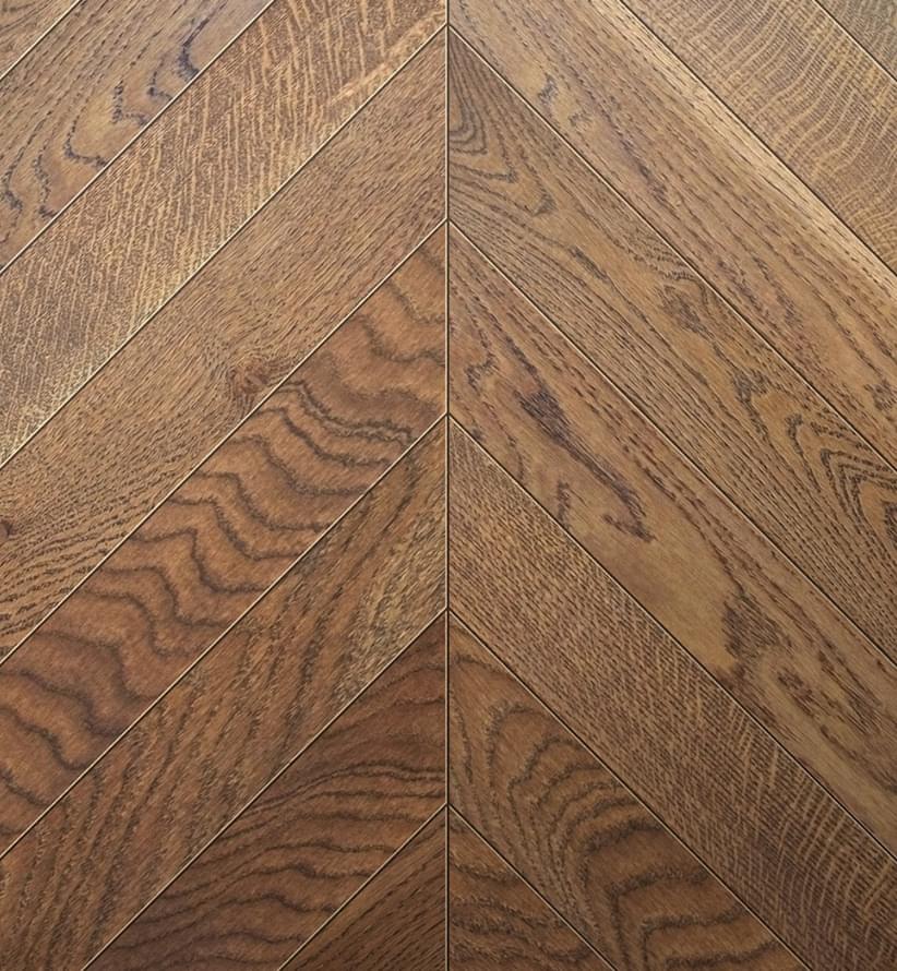 Паркетная доска Greenline Ultima Дуб Мелоди Натур Французская Елка 11x59 см, поверхность матовый лак