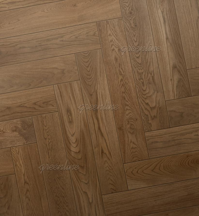 Паркетная доска Greenline Атлас 158 Умбрия Классик Англ 9.5x52 см, поверхность матовый лак