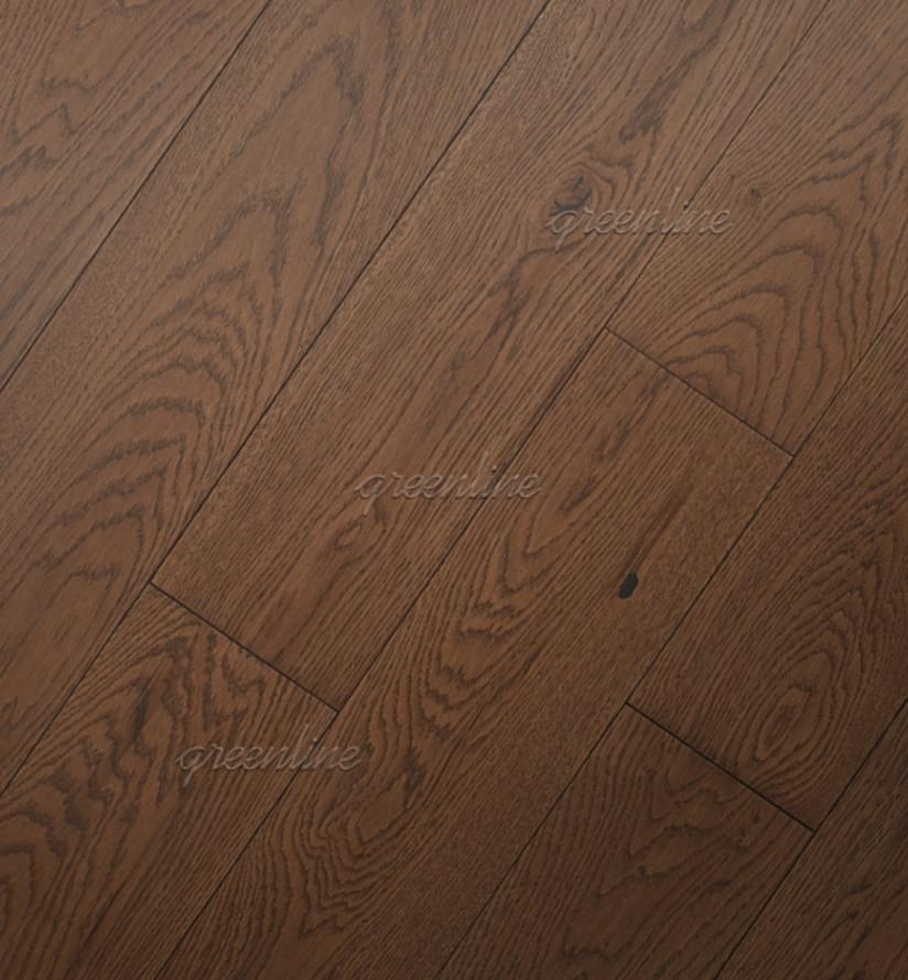 Паркетная доска Greenline Оптимум 902 Дуб Эталон Рустик 14.5x40-150 см, поверхность матовый лак