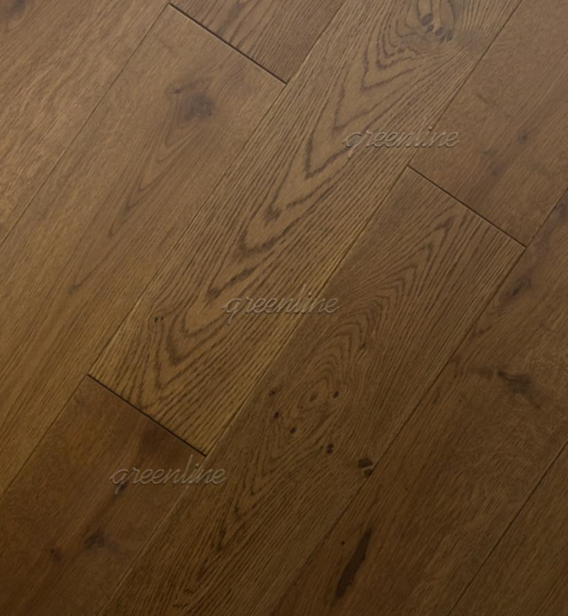 Паркетная доска Greenline Оптимум 903 Дуб Импульс Рустик 14.5x40-150 см, поверхность матовый лак