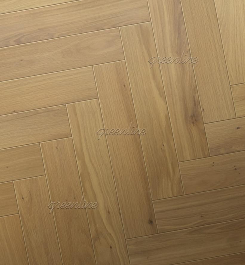 Паркетная доска Greenline Оптимум 913 Дуб Колорит Натур Англ 10x52 см, поверхность матовый лак