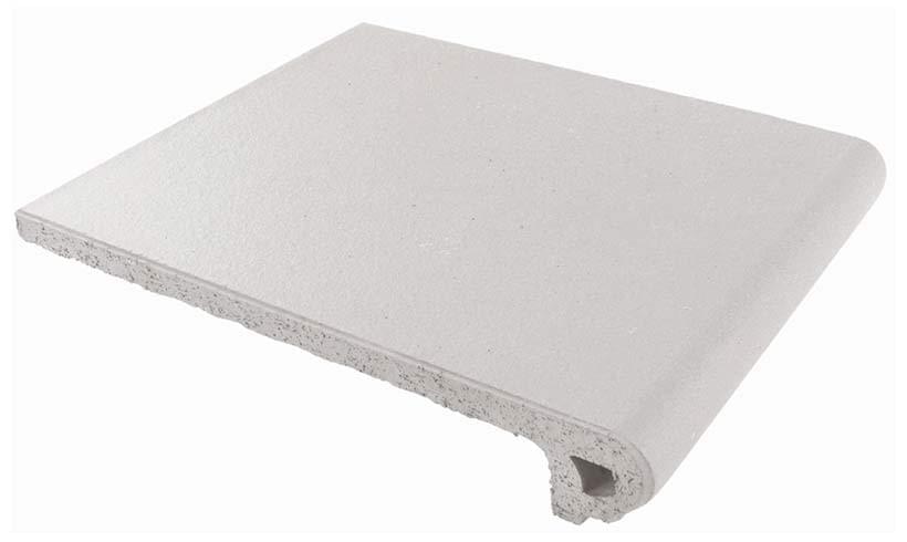 Плитка Gres De Aragon Cotto Peldano 25 Blanco 24.4x33 см, поверхность матовая